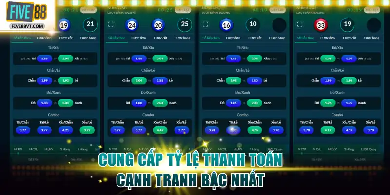 Cung cấp tỷ lệ thanh toán cạnh tranh bậc nhất